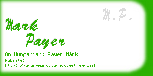 mark payer business card